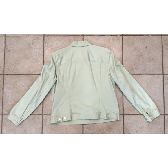Ralph Lauren Jeans Co. Light Green Jean Jacket Women's Sz. Large - Button Up - Picture 6 of 10